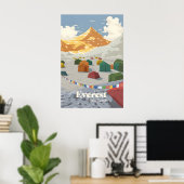 Reisposter Basiskamp Mount Everest Poster (Thuiskantoor)