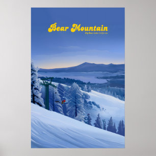 Reisposter Bear Mountain Ski Resort Poster