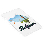 Reisposter België. Magneet (Rechterzijde)