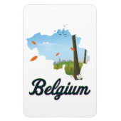 Reisposter België. Magneet (Verticaal)