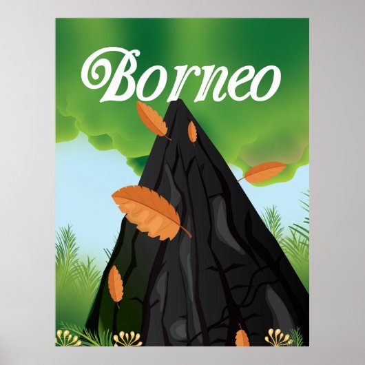 Reisposter Borneo Rainforest Poster (Voorkant)