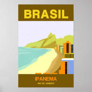 Reisposter Brazilië Poster