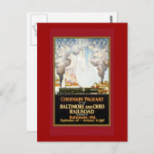  reisposter briefkaart (Voorkant / Achterkant)