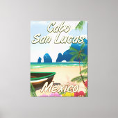 Reisposter Cabo San Lucas Mexico Canvas Afdruk (Voorkant)