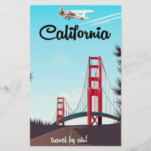 Reisposter Californische Cartoon Briefpapier