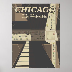 Reisposter Chicago City Poster