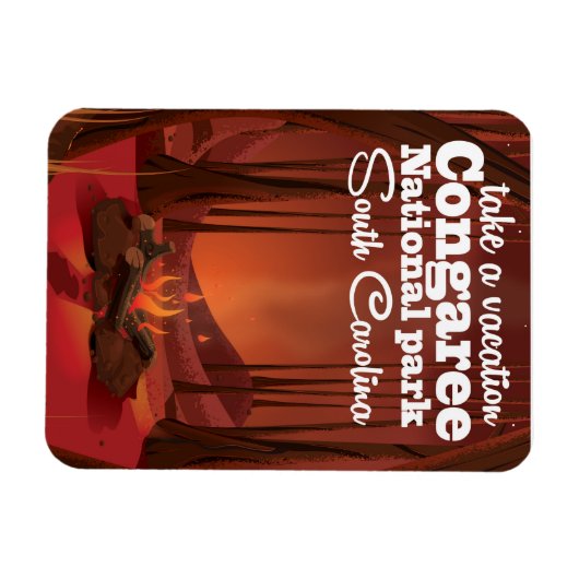 Reisposter Congaree National Park Magneet (Horizontaal)