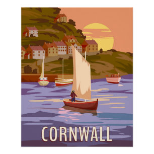 Reisposter Cornwall, Engeland Perfect Poster