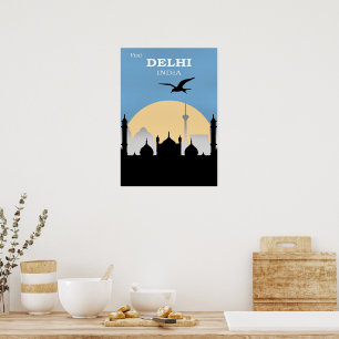 Reisposter Delhi, India Poster