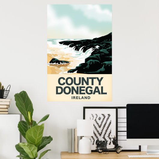 Reisposter Donegal Seaside Poster (Thuiskantoor)