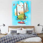 Reisposter Duitsland. Canvas Afdruk (Insitu (Slaapkamer))