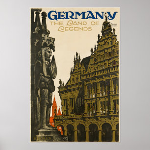 Reisposter Duitsland Duitse Kunstprint Poster