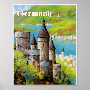 Reisposter Duitsland Poster
