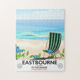 Reisposter Eastbourne Beach East Sussex Legpuzzel