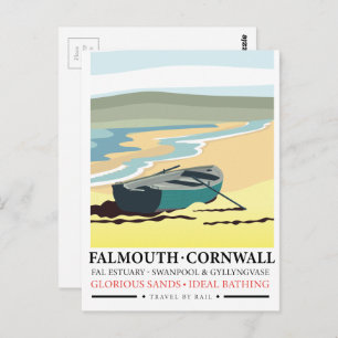Reisposter Falmouth Cornwall Briefkaart