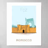 Reisposter Fez - marokko Poster (Voorkant)