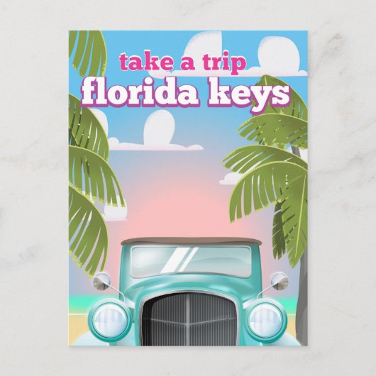 Reisposter Florida Keys Briefkaart (Voorkant)