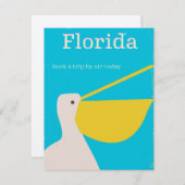  reisposter Florida Pelican (Voorkant / Achterkant)