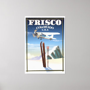 Reisposter Frisco Colorado USA Canvas Afdruk