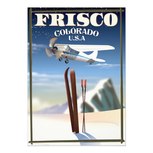 Reisposter Frisco Colorado USA Foto Afdruk (Voorkant)