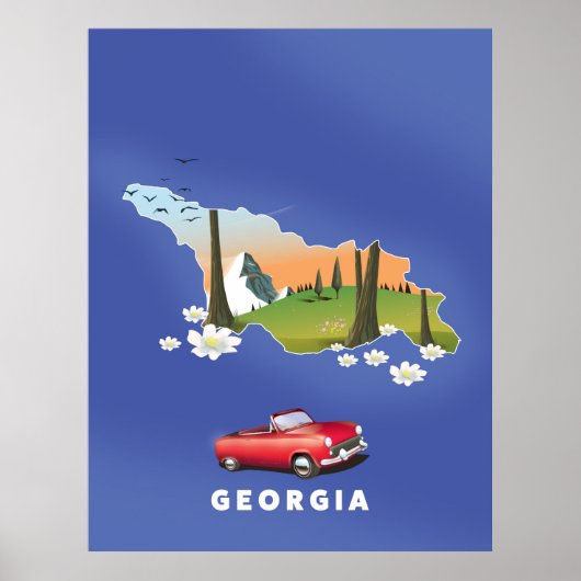 Reisposter Georgië Poster (Voorkant)
