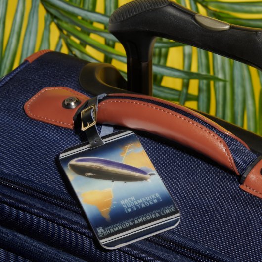 reisposter Graf Zeppelin Bagagelabel (Voorkant Insitu 1)