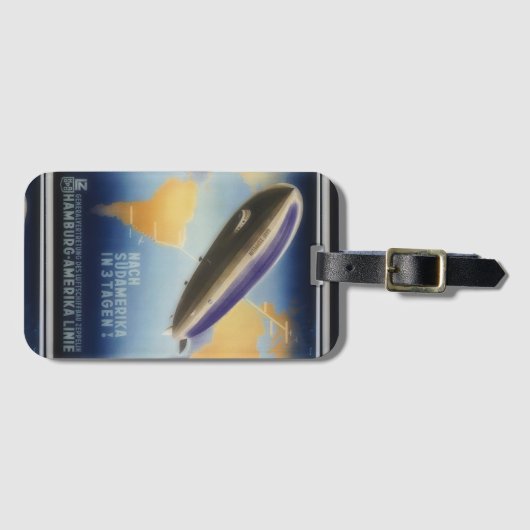  reisposter Graf Zeppelin Bagagelabel (Voorkant (horizontaal))