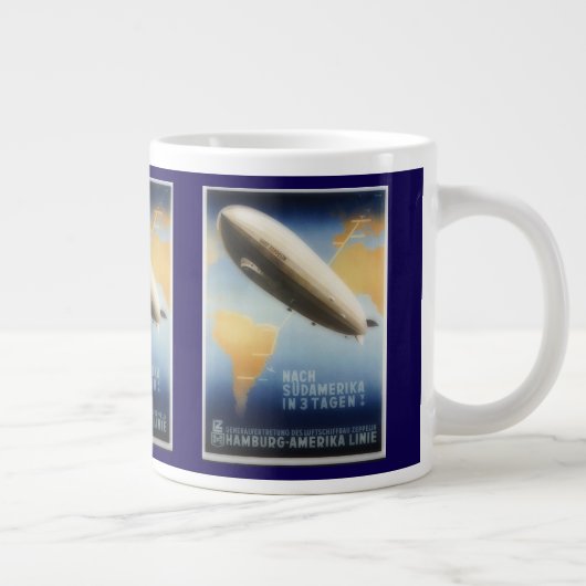  reisposter Graf Zeppelin Extra Grote Beker (Rechts)