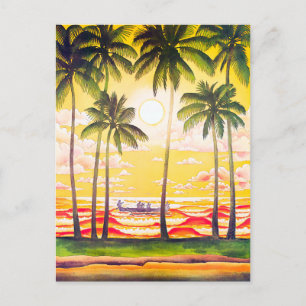 reisposter Hawaii Briefkaart