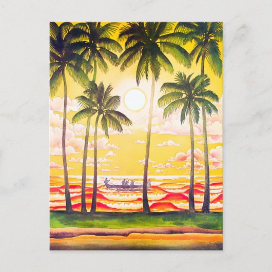 reisposter Hawaii Briefkaart (Voorkant)