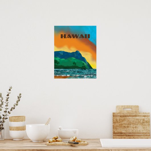 reisposter Hawaii Poster (Keuken)