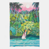  reisposter Hawaii Theedoek (Verticaal)