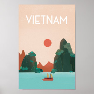 Reisposter HOi An Town Vietnam Poster