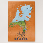 Reisposter Holland Map Legpuzzel (Verticaal)