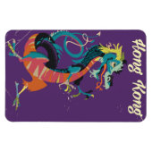 Reisposter Hong Kong Dragon  stijl Magneet (Horizontaal)