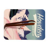 Reisposter Hovden Norway Ski. Magneet (Horizontaal)