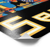 reisposter Hyderabad India Foto Afdruk (Hoek)