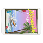 Reisposter in de  stijl Alicante Spanje Magneet (Horizontaal)