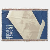 Reisposter in de  wereldstijl deken (Voorkant)