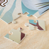 Reisposter in de  wereldstijl legpuzzel (Zijkant)