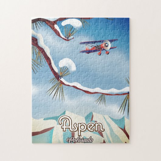 Reisposter in de  wereldstijl legpuzzel (Verticaal)