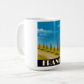 Reisposter in Franse  stijl Koffiemok (Voorkant links)