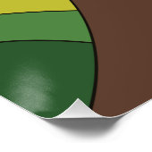 Reisposter in Hawaii  1960-stijl Perfect Poster (Hoek)