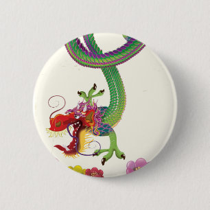 Reisposter in Hong Kong stijl Ronde Button 5,7 Cm
