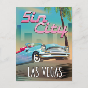 Reisposter in Las Vegas Briefkaart