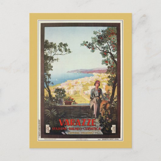 reisposter Jazz Age Varazze Briefkaart (Voorkant)