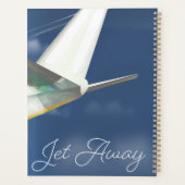 Reisposter Jet Away. Planner (Achterkant)