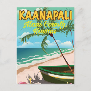 Reisposter Kaanapali Maui County Hawaii Briefkaart