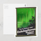 Reisposter Kakslauttanen finland Briefkaart (Voorkant / Achterkant)