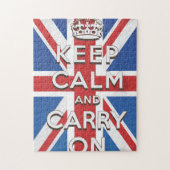 Reisposter 'keep calm and carry on' legpuzzel (Verticaal)